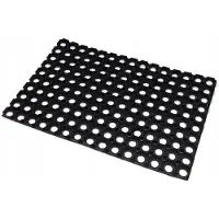KIER Antislip Rubber Deurmat Zwart 60x40 cm