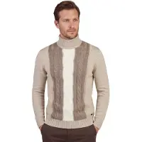Born with Appetite coltrui beige gestreept gebreid