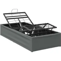 vidaXL Elektrisch Verstelbaar Bed Frame Donkergrijs