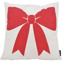 NOVÉE Christmas Bow Kussenhoes | 45x45 cm | Katoen/Polyester