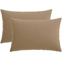 vidaXL Kussen met kussen HEERLEN 2 st Taupe Polyester