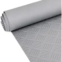 ANRO Rubberen Mat Traanplaat Grijs 100x60cm – TPE Geurarm 3 mm Antislip Werkplaatsvloer Garagemat
