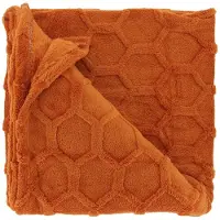Unique living plaid thor orange flame 150x200cm