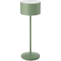 Sigor LED tafellamp Veluna, groen, hoogte 25 cm, IP44, dimbaar, CCT dimbaar, groen, Woon-/ Eetkamer, Aluminium, Modern