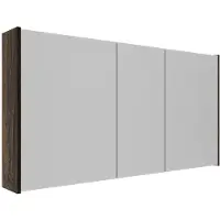 Saniclass Holz Pure spiegelkast – 120x63x16cm – Eiken charcoal