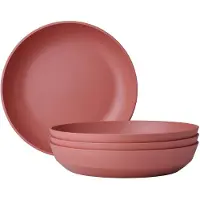 Mepal diep bord Silueta - 4 stuks - Dinerborden - Vivid mauve