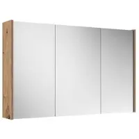 Saniclass Prime Spiegelkast - 100x63x16cm - inclusief zijpanelen - Rustiek Eiken