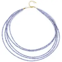 Cavill Tanzaniet-ketting van verguld zilver, Tanzania 66 ct