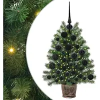 vidaXL Kunstkerstboom met 150 LED met standaard Groen 75 cm PE en PVC