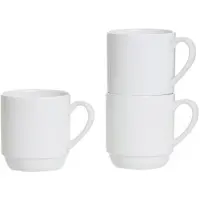 Ritzenhoff & Breker koffiebekers BIANCO, wit porselein, 245 ml, 6 stuks