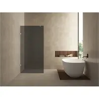 Wiesbaden Inloopdouche Less 90x200 cm 8 mm Nano Rookglas Chroom