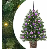 vidaXL Kunstkerstboom met 150 LED met standaard Groen 95 cm PE en PVC