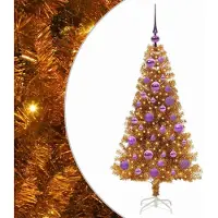 vidaXL Kerstboom Goud 120 cm PET