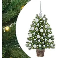 vidaXL Kunstkerstboom met 150 LED met standaard Groen 75 cm PE en PVC