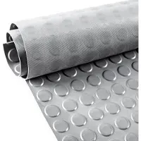 ANRO Rubberen Mat Noppen Grijs 140x100cm – TPE Geurarm Antislip Werkplaatsvloer Garagemat Vloermat
