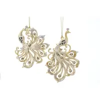 Kurt S. Adler Gold kunststof h16 cm Ornament kerstbal