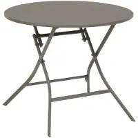 Hespéride Ronde opvouwbare tuintafel van aluminium voor 4 personen, model GREENSBORO