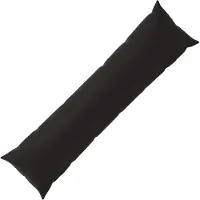 vidaXL Kussen met kussen HEERLEN Zwart 40 x 145 cm Polyester