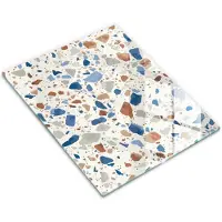 Wallfluent Glazen Snijplanken - Decoratieve Steen Snijplanken Glas - 30 cm x 40 cm - Veelkleurig Snijplanken van Glas - Snijplank van Glas - Hygiënische Snijplank van Glas - Antislip Glazen Snijplank