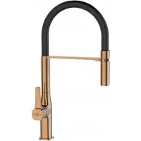 Kuchinox Laveo Marlin Keukenkraan U-uitloop Zwart/Goud