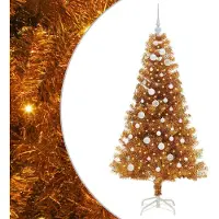 vidaXL Kerstboom met 150 LED met standaard Goud 150 cm PET