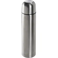 Basic RVS Thermos Fles 1000 ml - Dubbelwandig met Metalen Mok