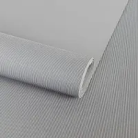 ANRO Fijngeribbeld Rubberen mat Grijs 100x340 cm - TPE 3 mm - Geurarm