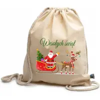 M&c Katoenen Rugzak - Kerstcadeau Idee - 38x42cm