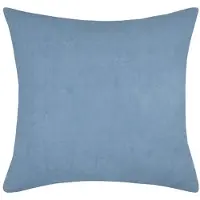 Stof - Decoratieve kussenhoes, van katoen, LORIS, 40 x 40 cm - blauw