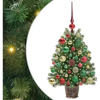 vidaXL Kunstkerstboom met 150 LED met standaard Groen 75 cm PE en PVC