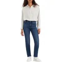 Levi's Jeans '712 Slim Welt Pocket' donkerblauw