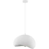 Nova Luce Natuurlijke hanglamp Aere wit 40cm
