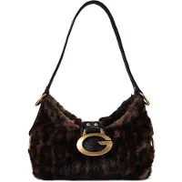 GUESS Schoudertas 'Camden' bruin / zwart