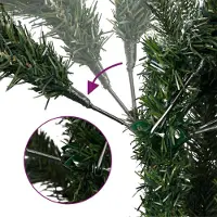 vidaXL Kunstkerstboom 120 cm PVC en Metalen Groen
