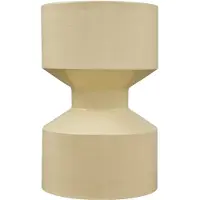 Woood Hidde Bijzettafel - Metaal - Geel - 47x30x30