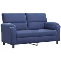 vidaXL Bank Politieblauw 174 x 85 x 93 cm fluweel