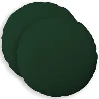 vidaXL Kussensloop 2 st HEERLEN Donkergroen Diam. 50 cm Stof