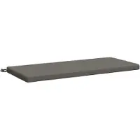 vidaXL Bankkussen SOEST 100% Polyester Grijs 110 x 50 x 5 cm