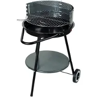 Floraland Koolgrill met rondom grillrooster en spieß, op wielen, 50 cm