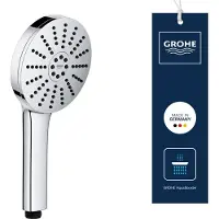 GROHE Vitalio Joy+ 120 Handdouche - 3 Straalsoorten - AquaBooster - AquaCalibrator (7 L/Min) - Chroom