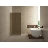Wiesbaden Glasplaat slim 100x200 cm nano vintage bronsglas