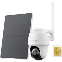 Reolink Go PT Ultra - 4G LTE 4K 8MP PT Buitencamera - Batterij/Zonne-energie - Pan/Tilt - Met Zonnepaneel