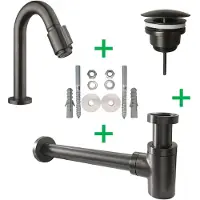 Wiesbaden Caral Victoria fonteinkraanset gunmetal