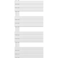Belrad Handdoekradiator/badradiator, paneelmodel, aansluiting links, wit, 1200x600, 681W