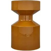 Woood Ferry Bijzettafel - Metaal - Honinggeel - 47x30x30