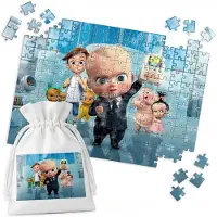 WORLD CASE Merkloos Puzzel 192 Stukjes - Kinderfilmposter thema