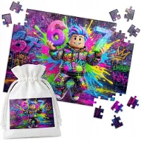 WORLD CASE Kleurrijke Puzzel - 120 Stukjes, Leuk Cadeau
