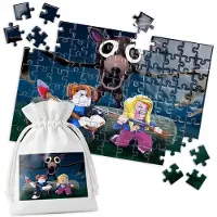 WORLD CASE Houten puzzel - Bos Dieren - 96 stukjes