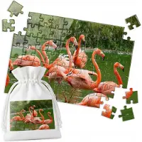 WORLD CASE 70-delige Puzzel: Flamingo's in Water, Roze Vogels