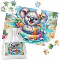 WORLD CASE Merkloos Puzzel Koala Beach 96 stukjes